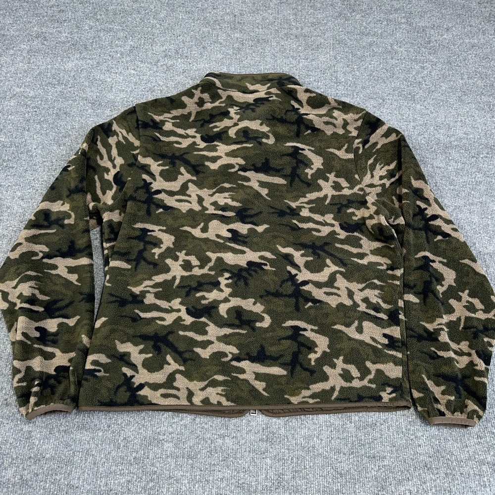 Peter Millar Jacket Men L Olive Branch Camo Micro Shearling Fleece Full Zip Golf - Picture 12 of 13